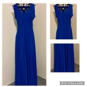 Women’s Long Dress, Blue, Size M